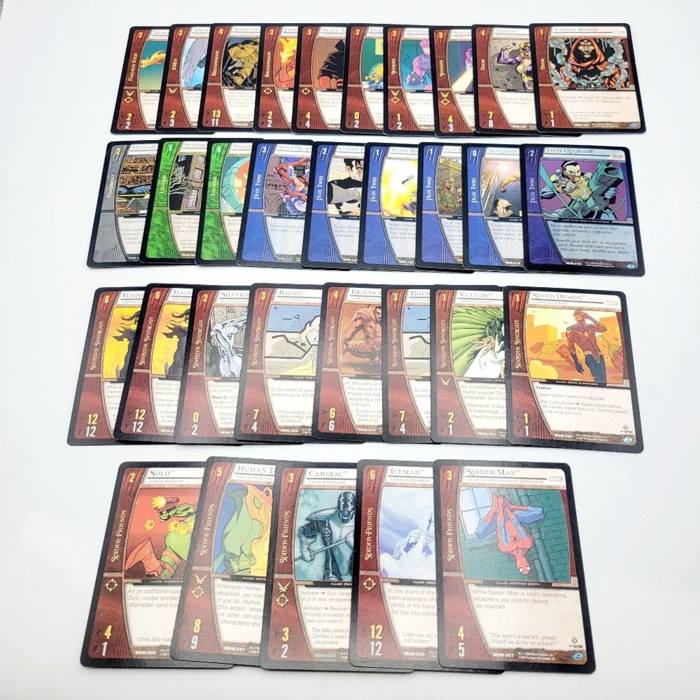 Upper Deck Marvel VS System Trading Card Game Mixed Lot of 30+ CCG TCG 2004